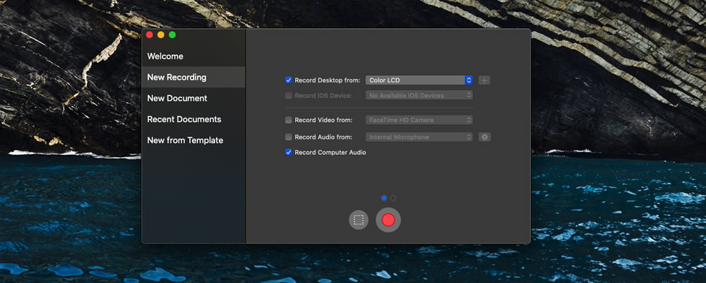 Screenflow new recording