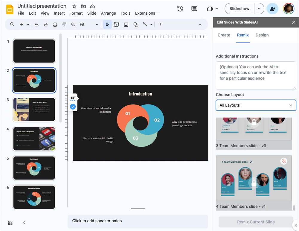 slideai layouts