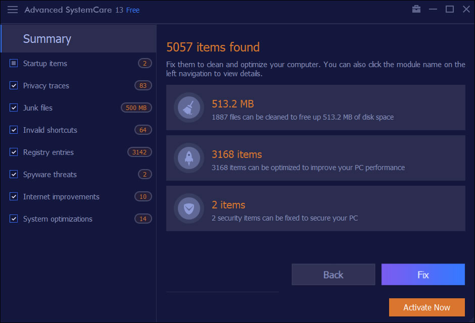 SystemCare summary