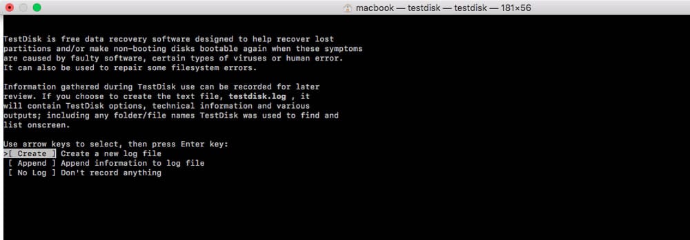 testdisk