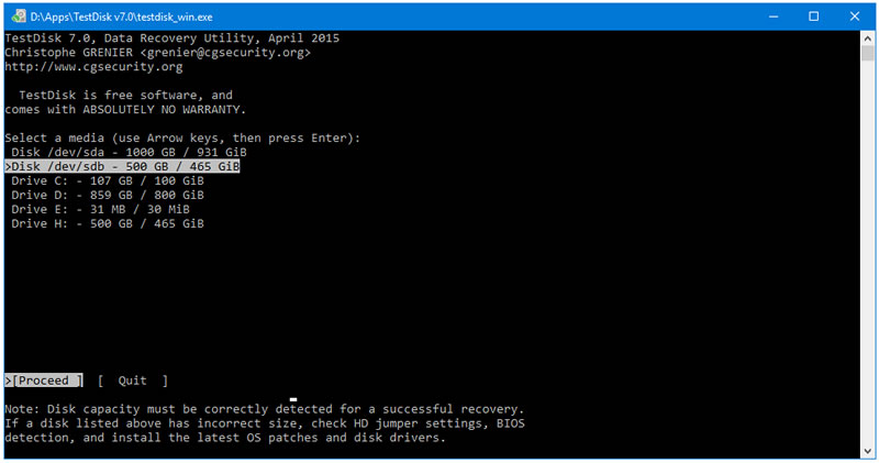 TestDisk 2