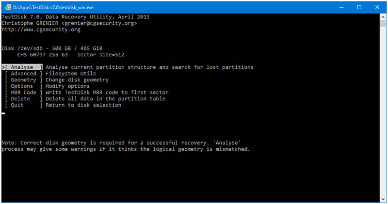 TestDisk 3