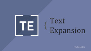 Text expansion