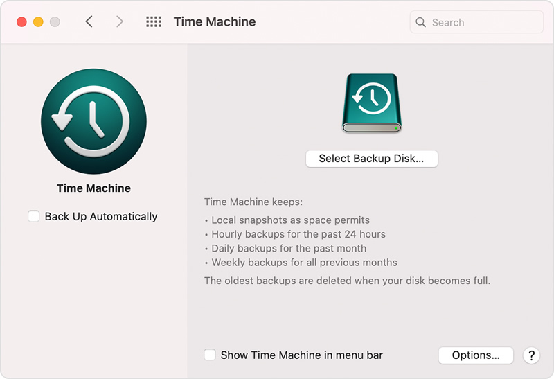 TimeMachine Backup
