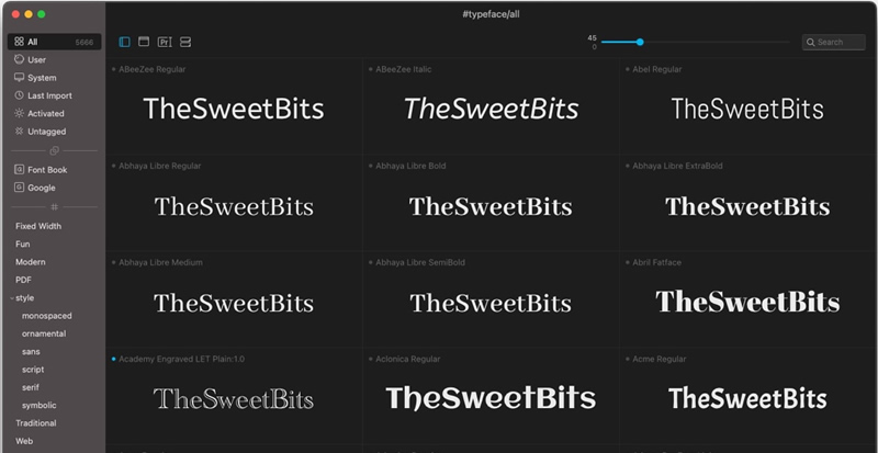 Typeface: The Font Manager Leaves Font Book Behind (Review)