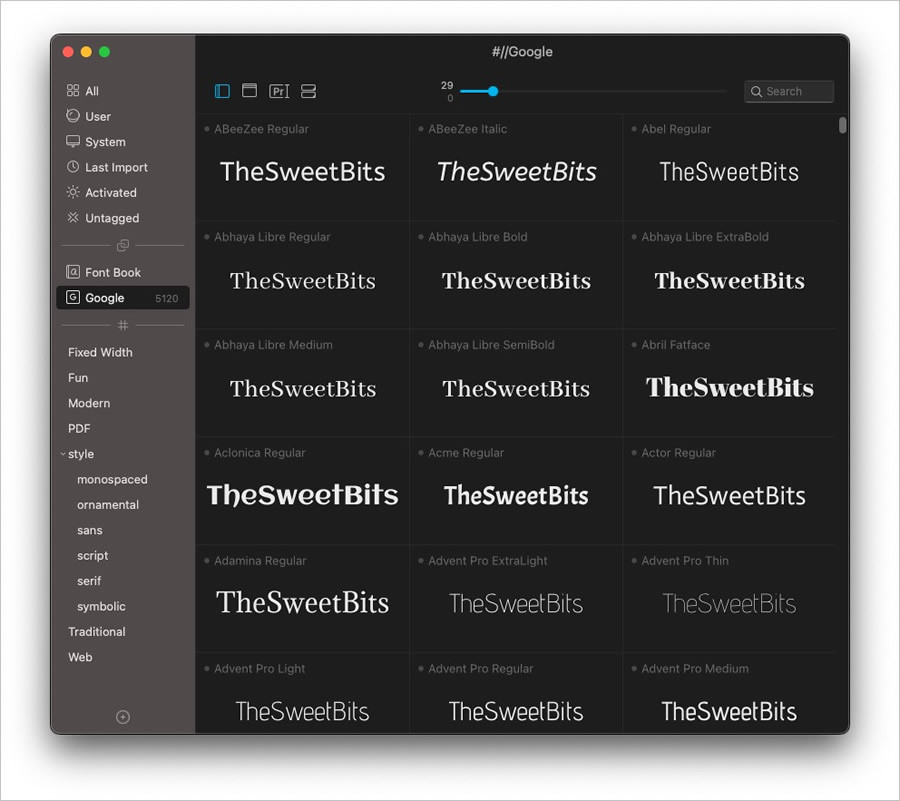 typeface