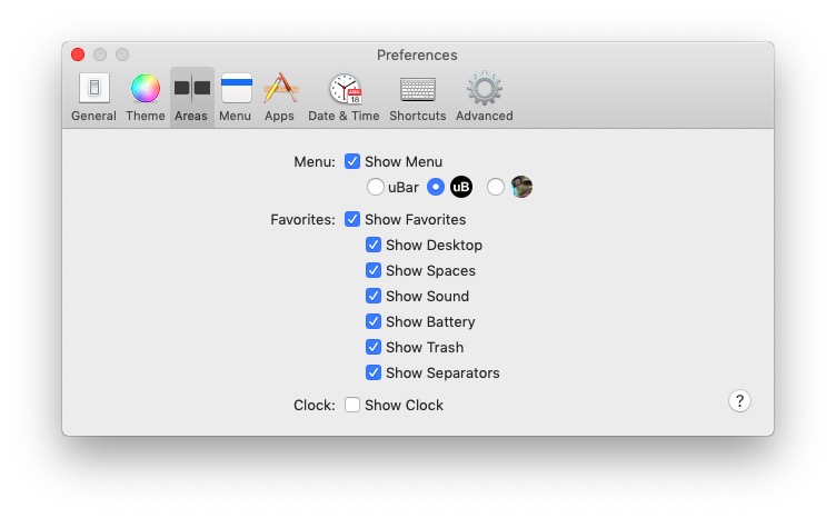 uBar Customize