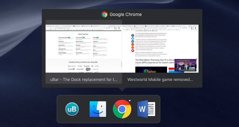 uBar DockMode