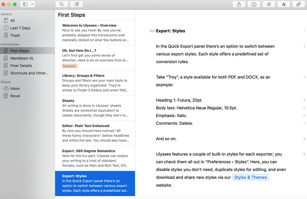 Ulysses FirstStep