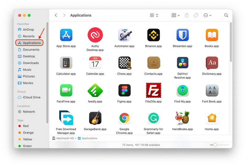 uninstall apps