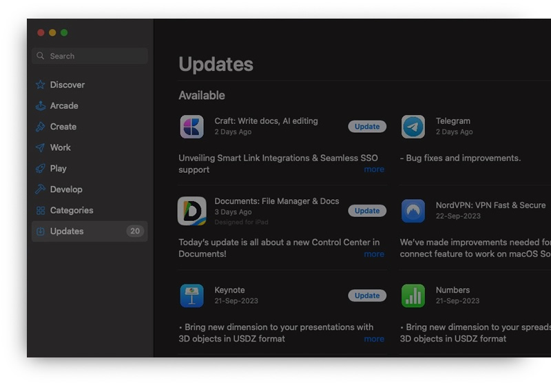 updates