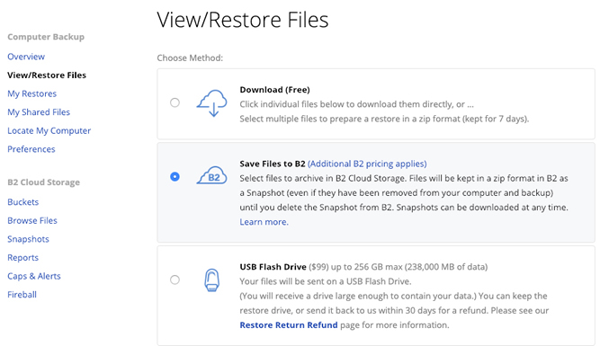 view restore