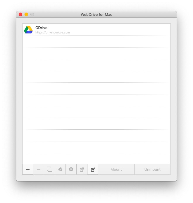 WebDrive for Mac