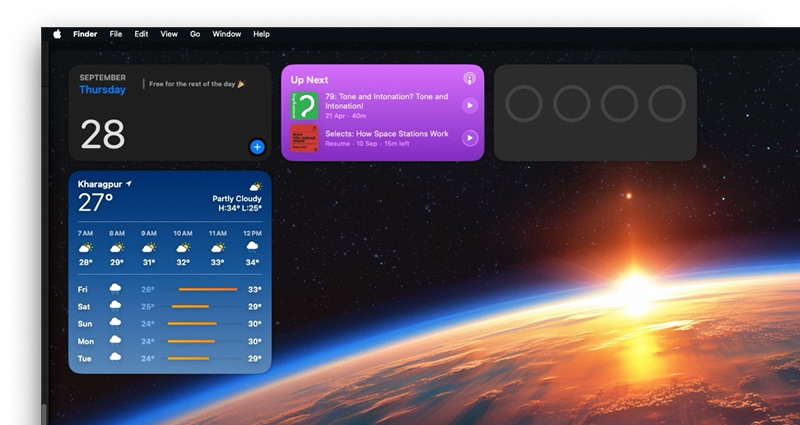 widgets