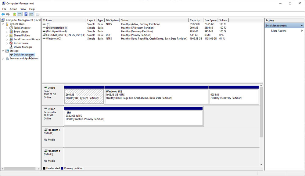 win disk mgmt