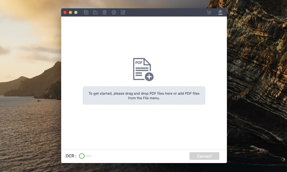 wondershare pdf converter interface