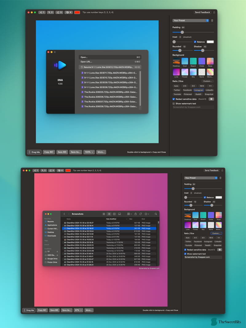 xnapper editings