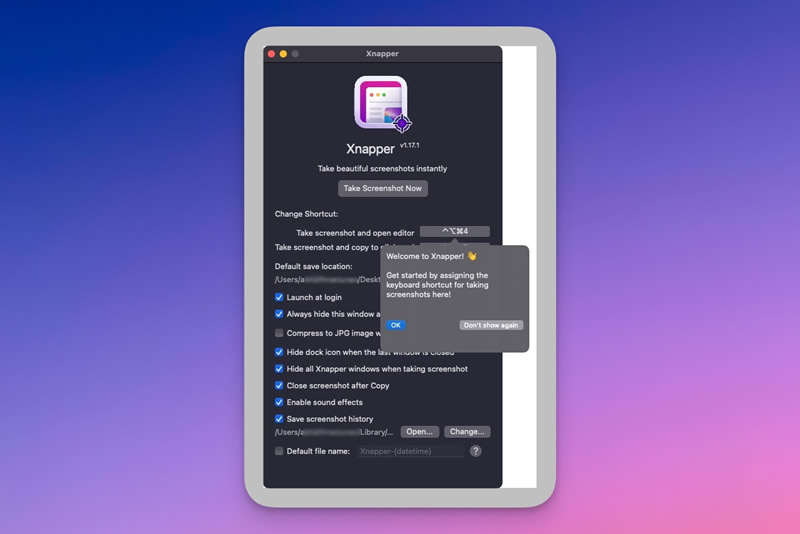 xnapper setup